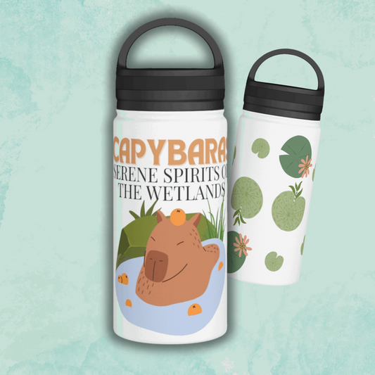 Capybaras Stainless Steel Water Bottle - - Aurora Corner Shop