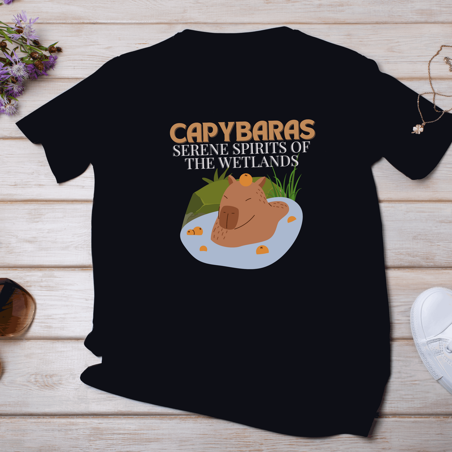 Capybara Cotton Tee T-Shirt - unisex T-Shirt - Aurora Corner Shop