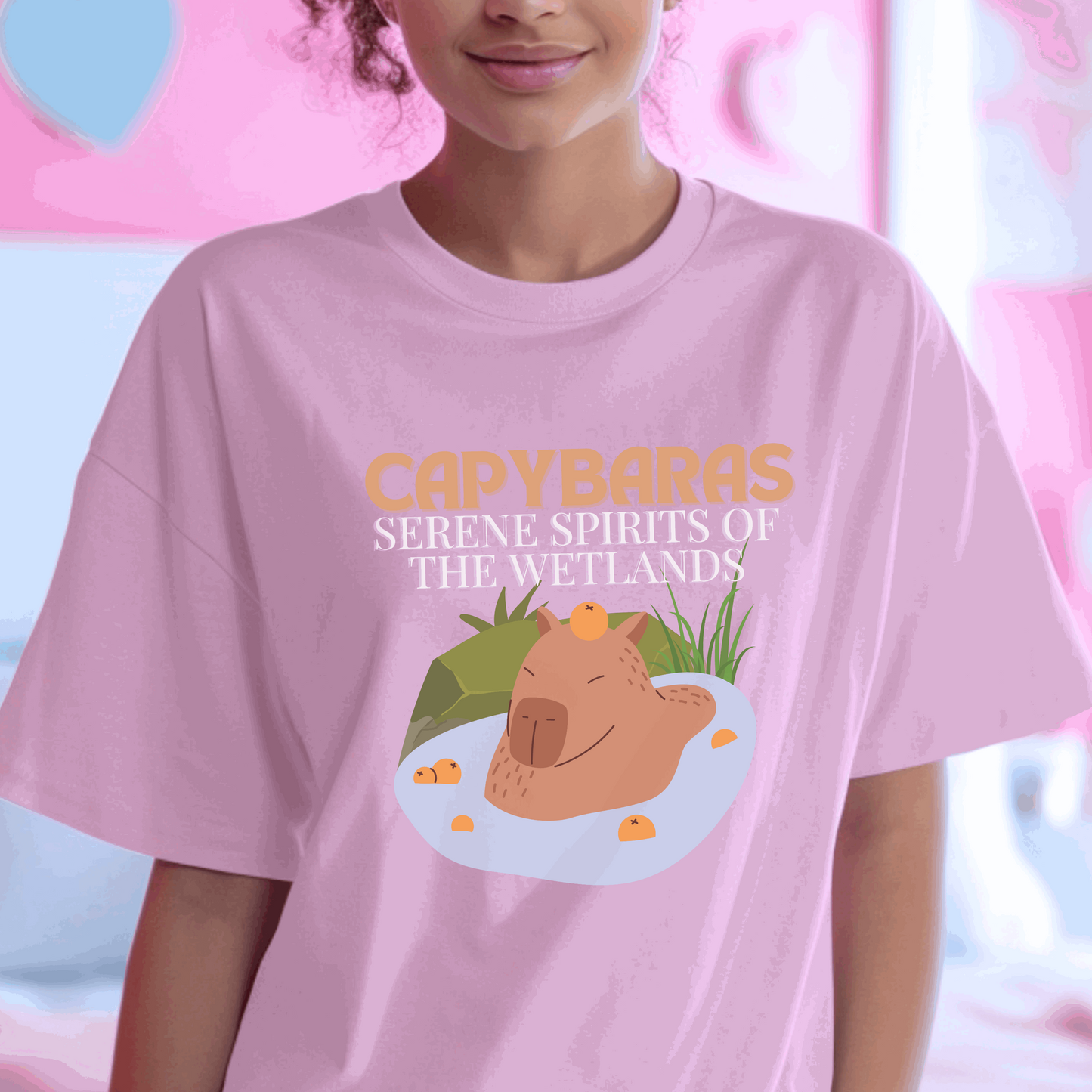 Capybara Cotton Tee T-Shirt - unisex T-Shirt - Aurora Corner Shop