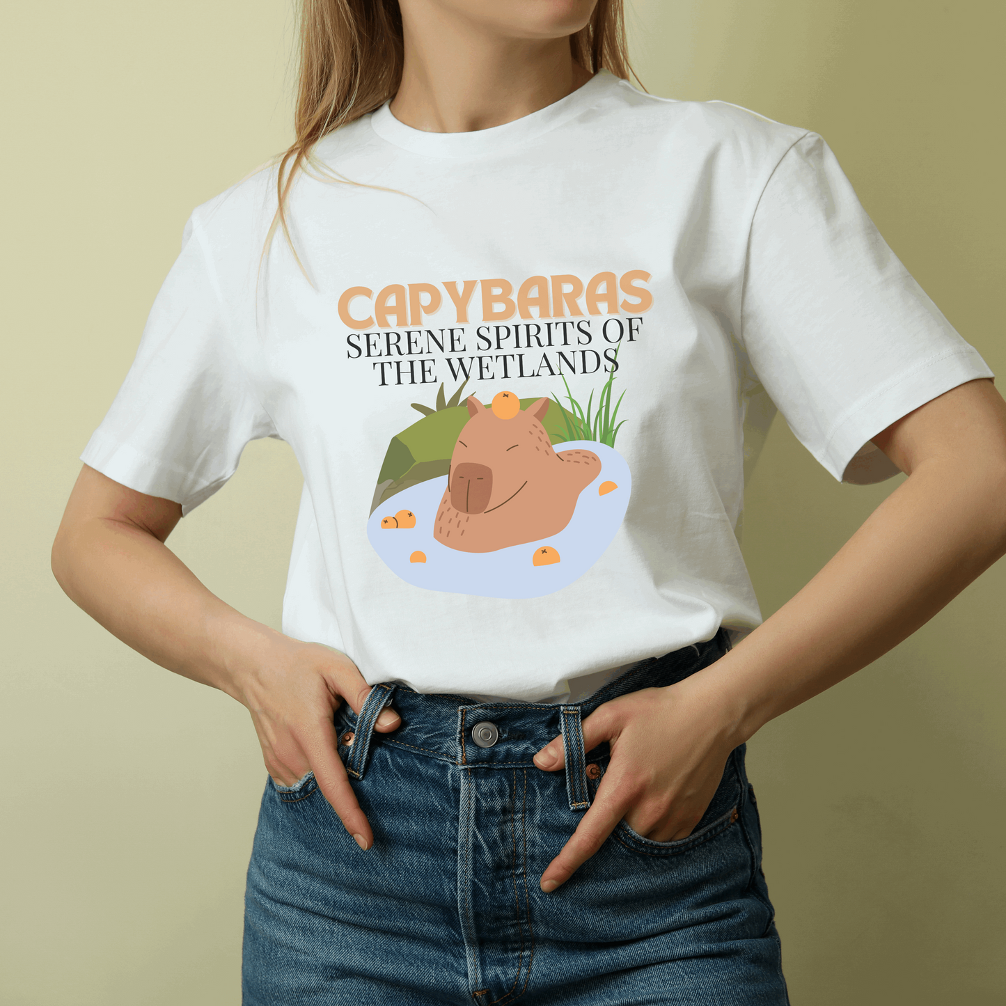 Capybara Cotton Tee T-Shirt - unisex T-Shirt - Aurora Corner Shop