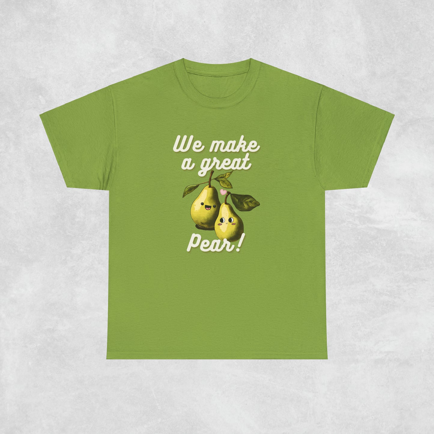 Great Pear Unisex Heavy Cotton Tee - Pear couple T-shirt - Aurora Corner Shop