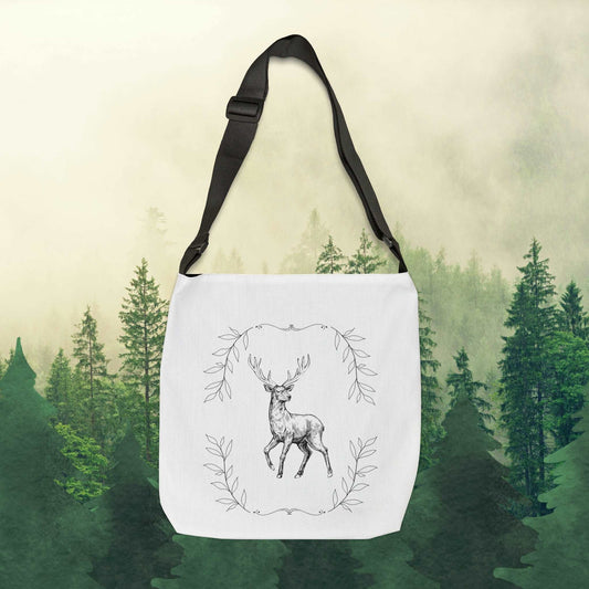 Oh deer Adjustable Tote Bag