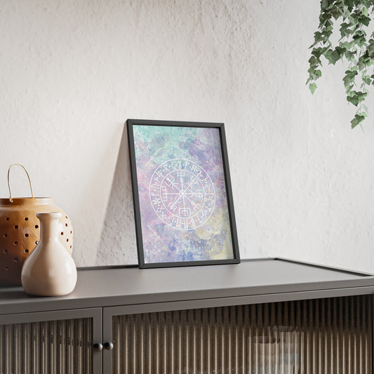 Nordic Tie Dye Posters with Wooden Frame - Inpired by the nordics and scandinavia