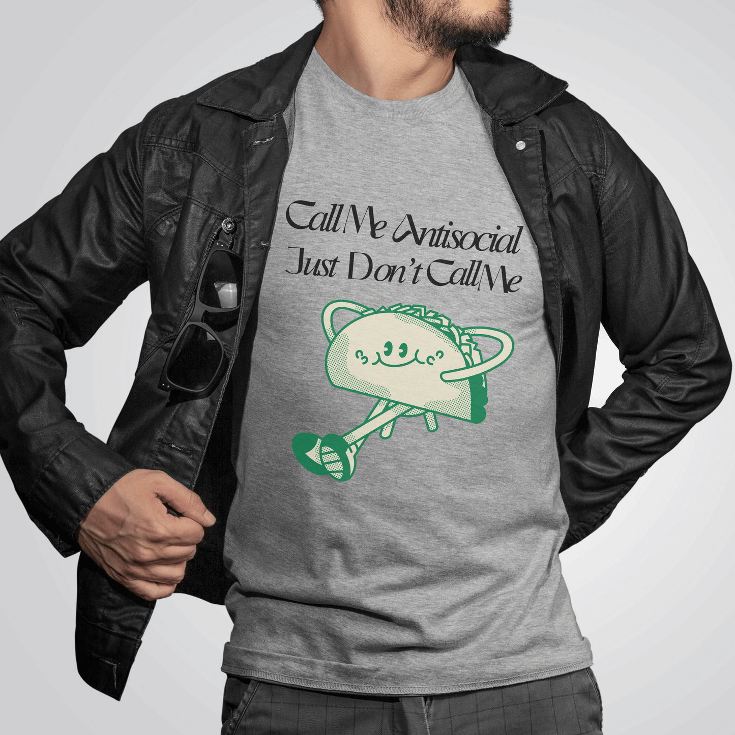 Call me Antisocial just don't call me tshirt- The Antisocial Taco t-shirt - funny tshirt - meme shirt - Gift for introvert - Aurora Corner Shop