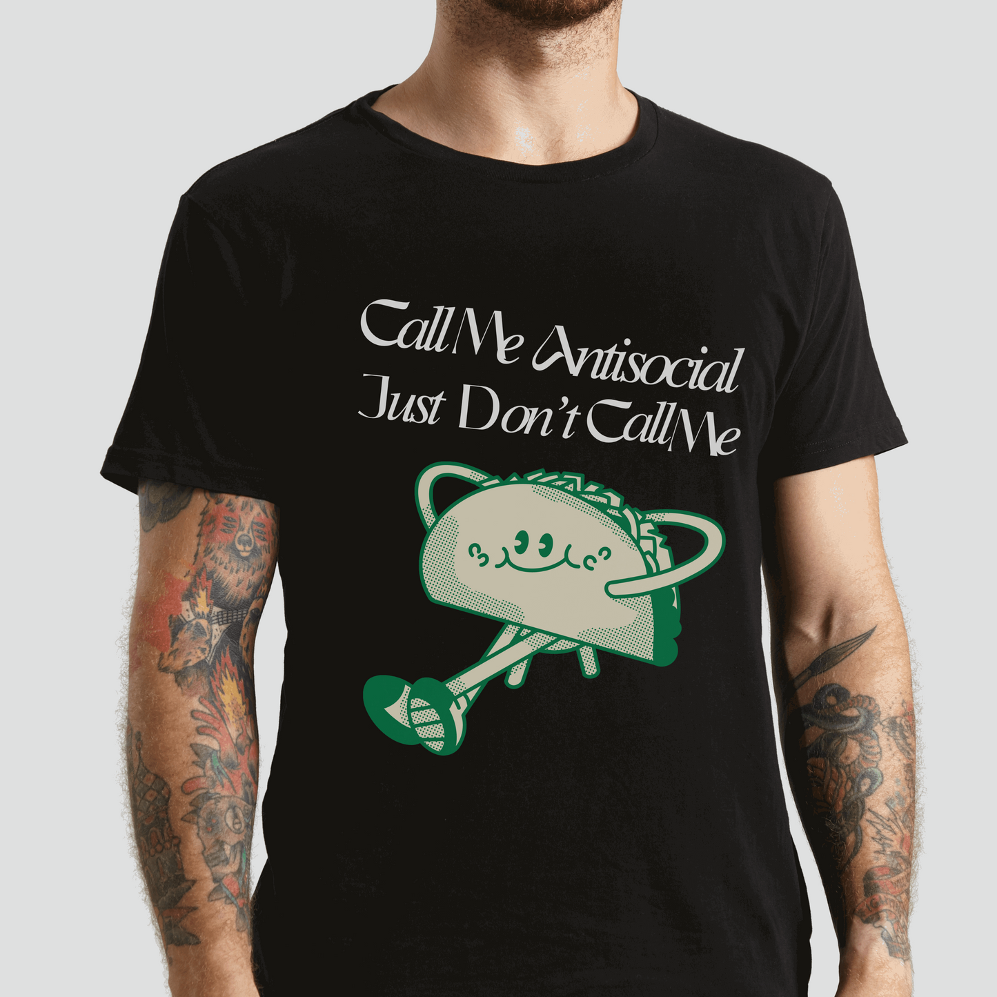 Call me Antisocial just don't call me tshirt- The Antisocial Taco t-shirt - funny tshirt - meme shirt - Gift for introvert - Aurora Corner Shop