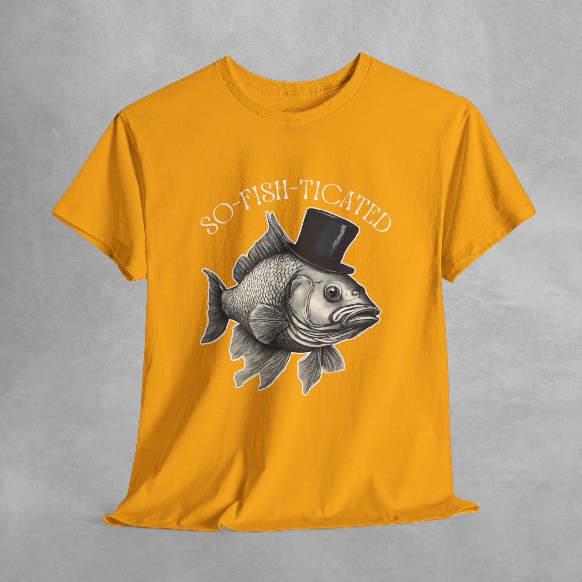 So-Fish-Ticated Funny fishing pun tshirt Funny Meme TShirt Retro Fisher T Shirt, Fisher Gear, Fish Graphic Shirt, humor Unisex Cotton Shirt