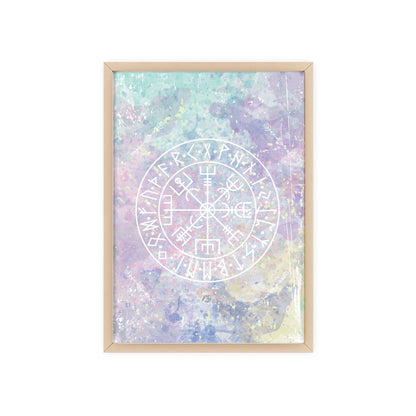 Nordic Tie Dye Posters with Wooden Frame - Inpired by the nordics and scandinavia