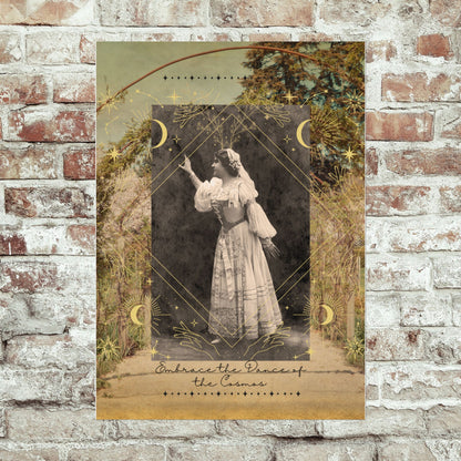 Embrace the Dance of the Cosmos - Poster - Mystical Poster - Vintage photography art