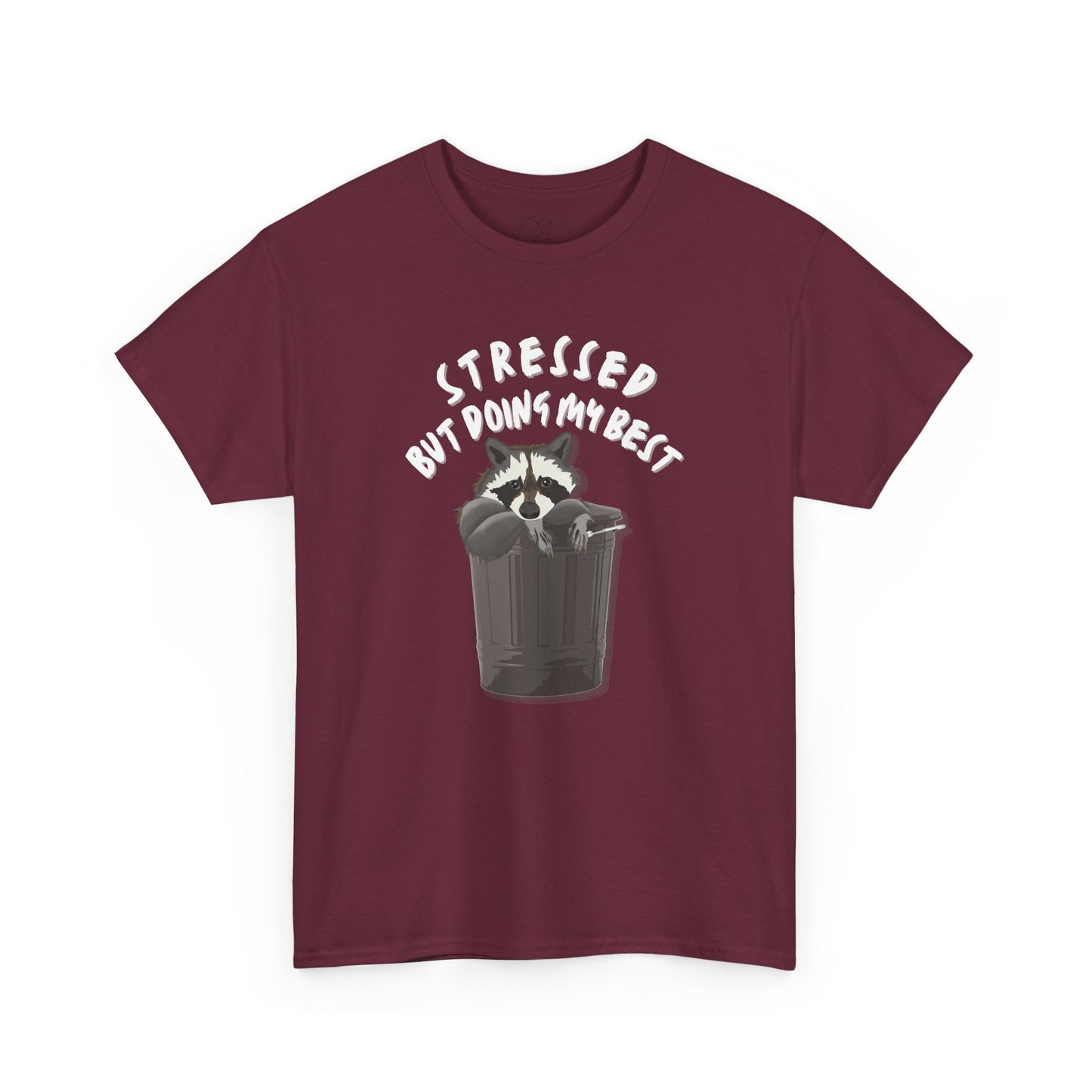 Stressed but doing my best raccoon tshirt -  Cute raccoon shirt - funny t-shirt - meme tshirt - funny gift - cute graphic tee