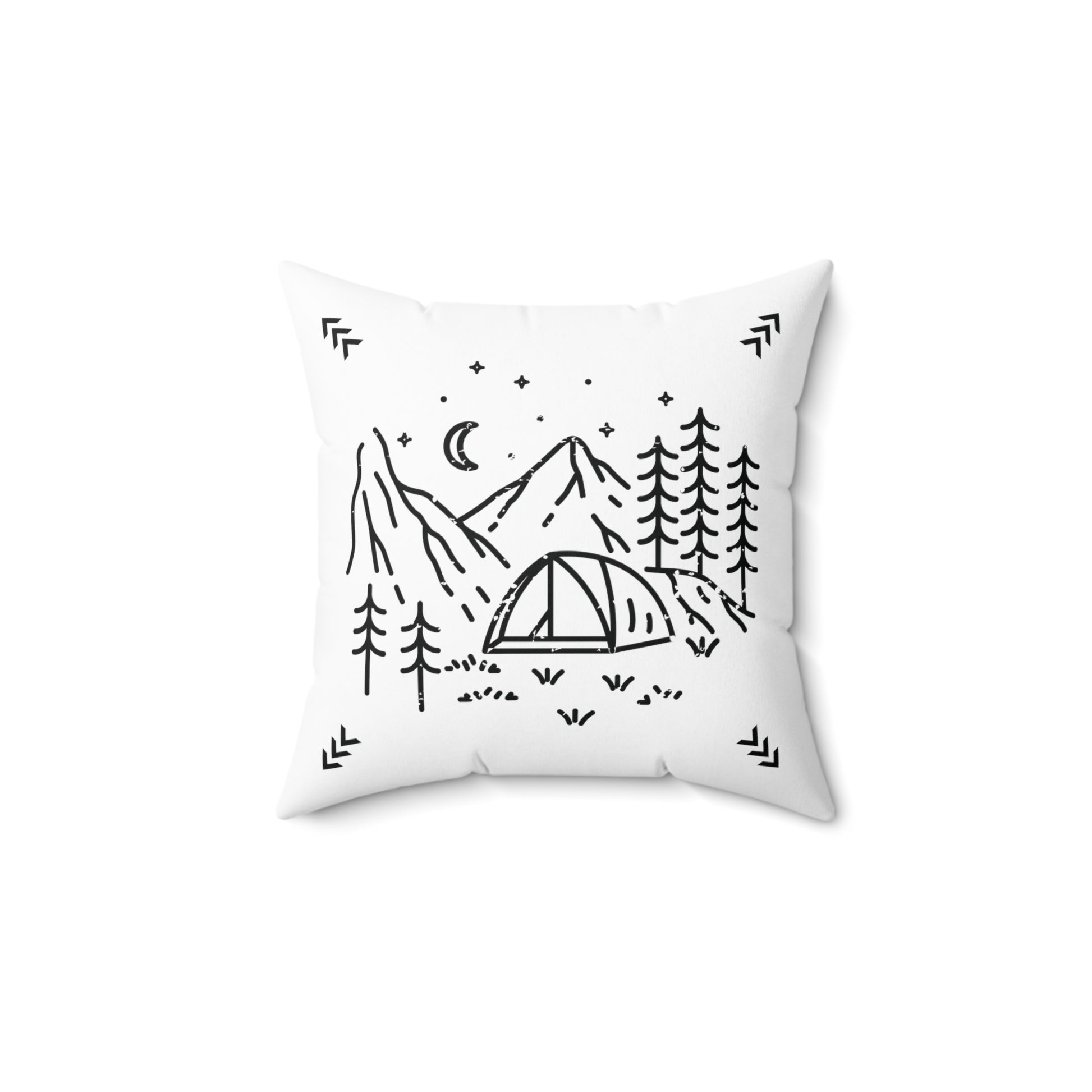 Soul of an adventurer square pillow in white - Aurora Corner Shop