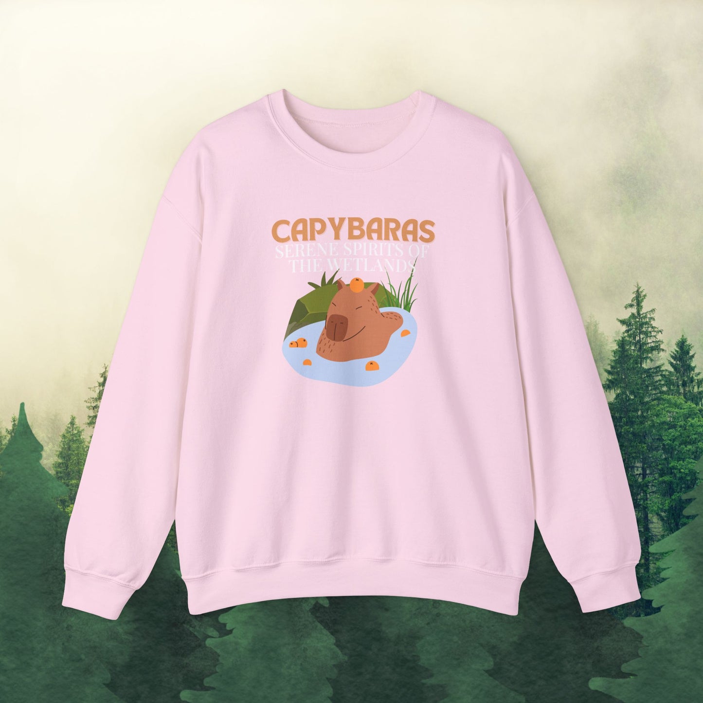 Capybara Crewneck Sweatshirt: Embrace the Snuggly Spirit of Serene Wetlands