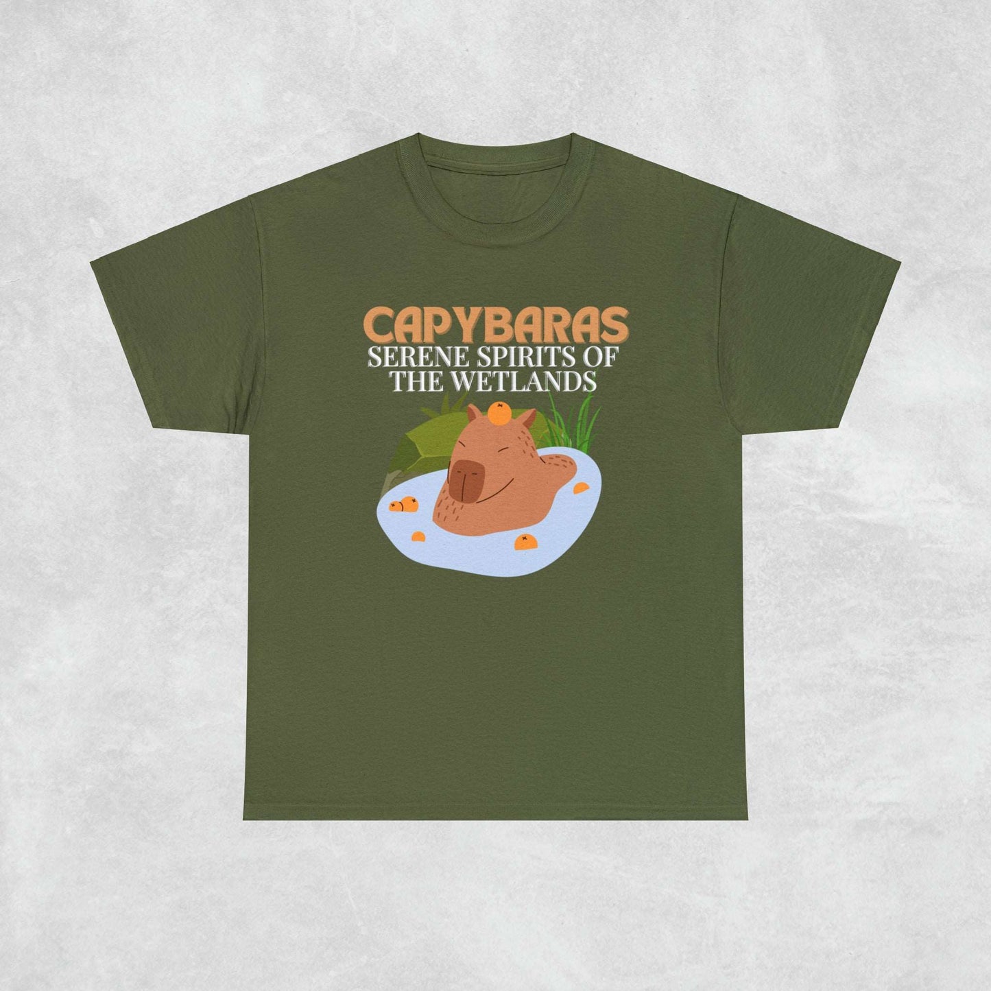 Capybara  Cotton Tee T-Shirt - unisex T-Shirt - Aurora Corner Shop