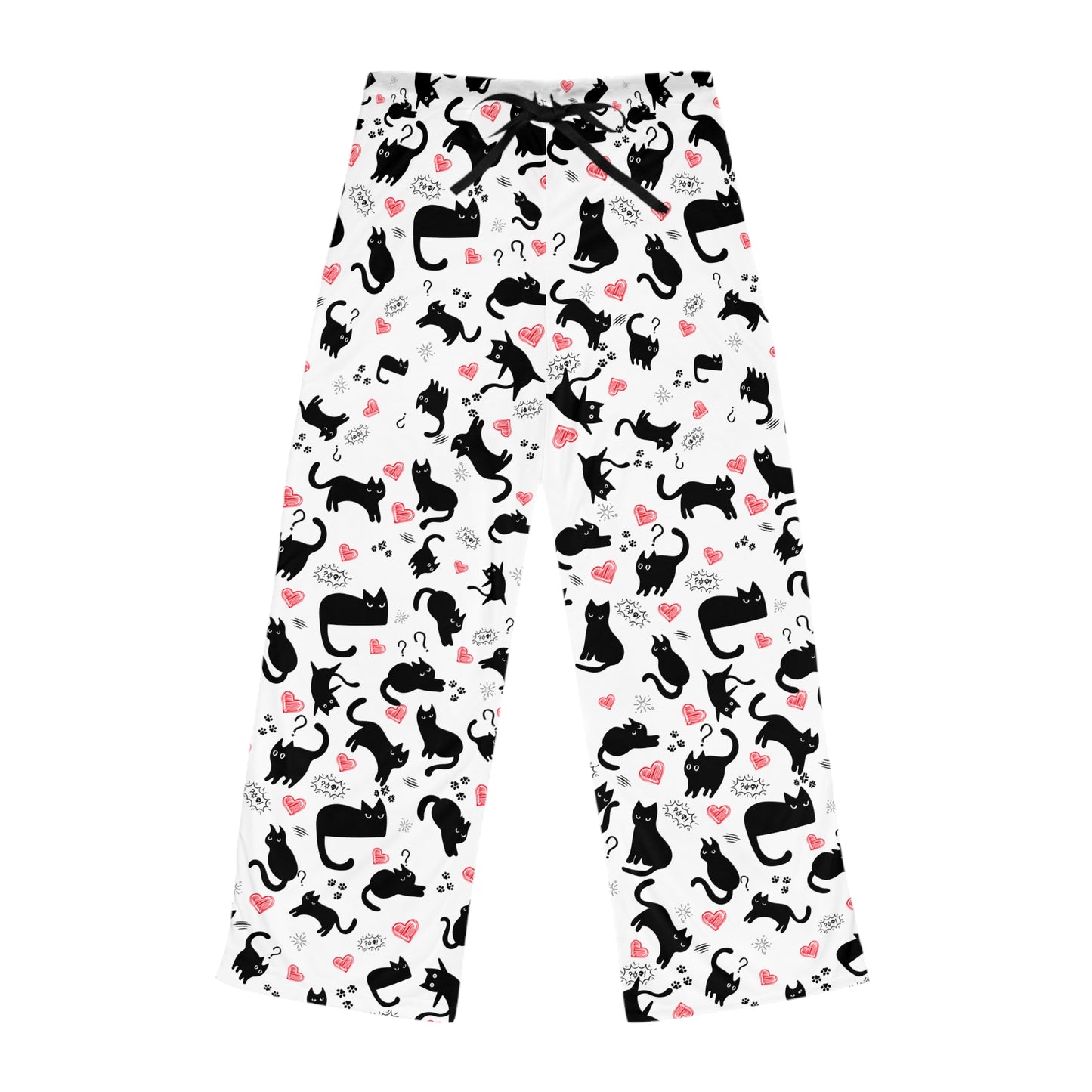 Black cat Women's Pajama Pants