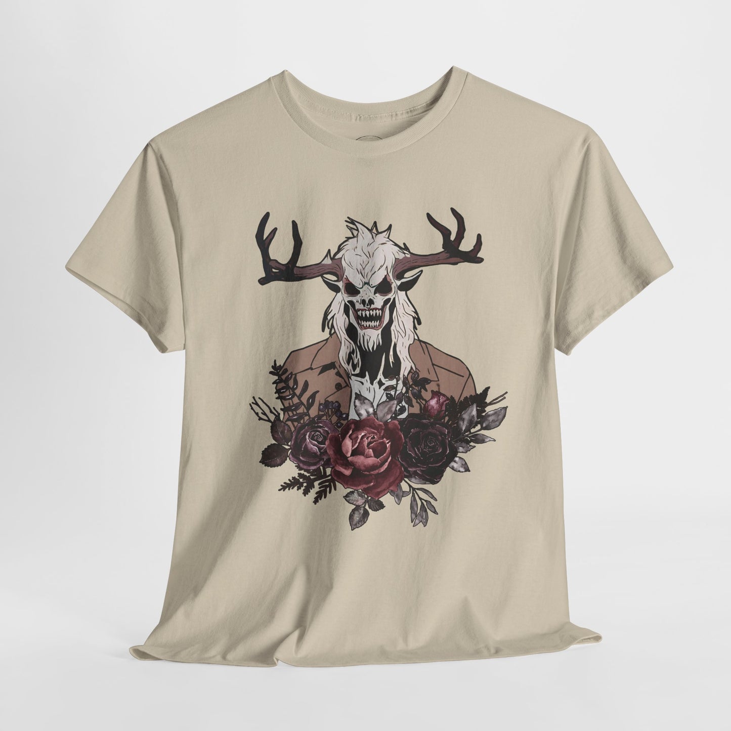 Wendigo tshirt Folkore Tshirt Horror Themed Unisex t-shirt Creepy Shirt Scary Shirt Weird Stuff Weird Shirts Naturecore Cryptid dark flower