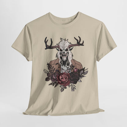 Wendigo tshirt Folkore Tshirt Horror Themed Unisex t-shirt Creepy Shirt Scary Shirt Weird Stuff Weird Shirts Naturecore Cryptid dark flower