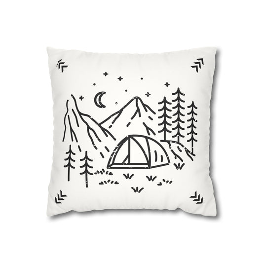 Soul of an adventurer square pillow in white