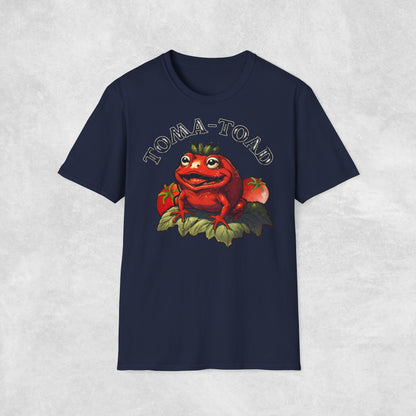 Toma-toad Retro T-Shirt, Funny frog T-shirt,Pun shirt, Sarcastic Shirt, Vintage 90s Gag Shirt, Funny toad, Meme Unisex Tee, tomato shirt