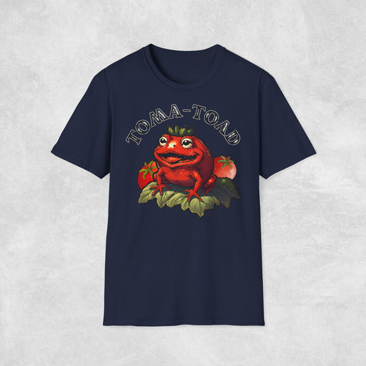 Toma-toad Retro T-Shirt, Funny frog T-shirt,Pun shirt, Sarcastic Shirt, Vintage 90s Gag Shirt, Funny toad, Meme Unisex Tee, tomato shirt