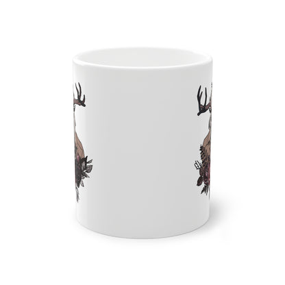 Wendigo Mug floral - Monster Floral Gifts Folk Art Housewarming Gothic Birthday Gift Funny Creepy Weird Stuff Quirky Whimsical Tea Cup Goth