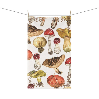 Fungi Kitchen Towel White