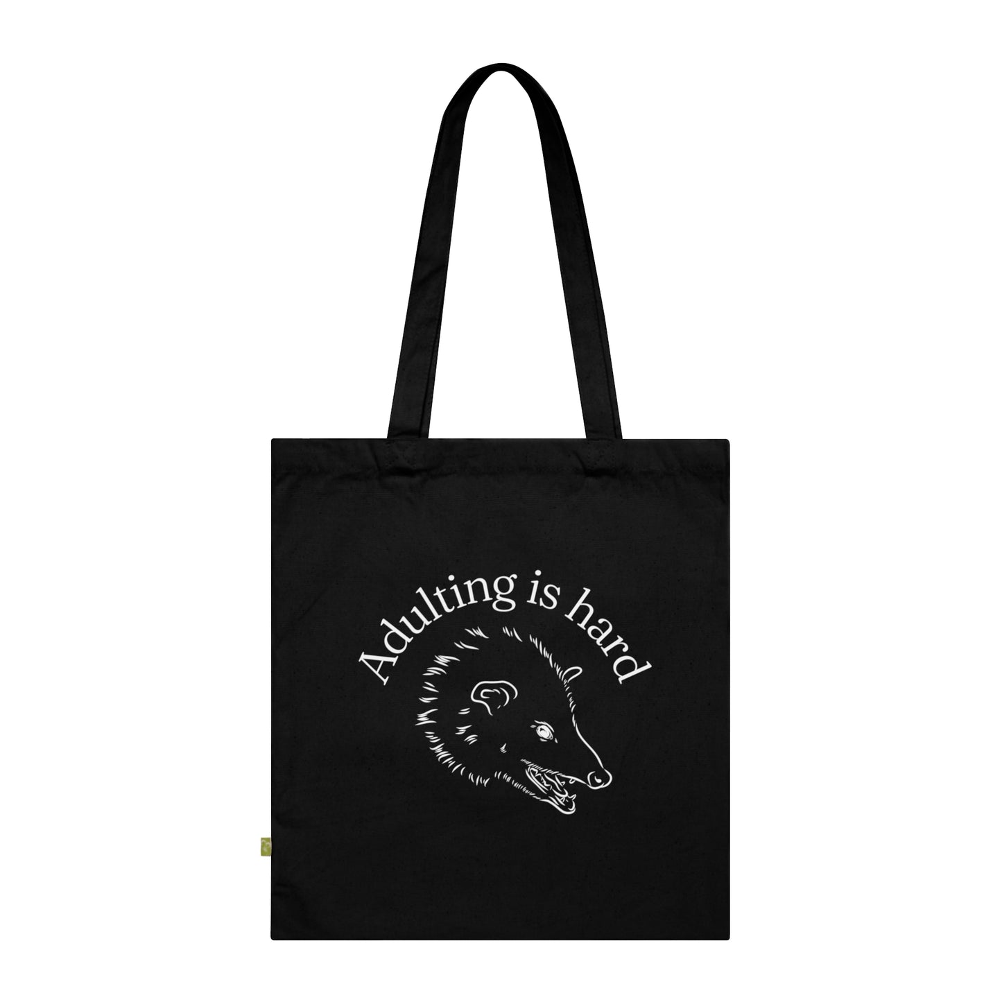 Adulting is hard possum Tote Bag Possum Mental Health Tote Bag Aesthetic Tote Bag Cute Animal Tote Bag Cool Tote Bag funny meme tote bag