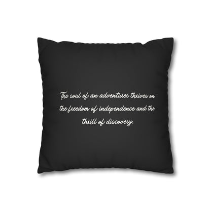 Adventure modern minimalist Pillow Home case Decor Decorative Pillow Case black pillow Cushion Cover Interior Decore Sofa Gift camping gift