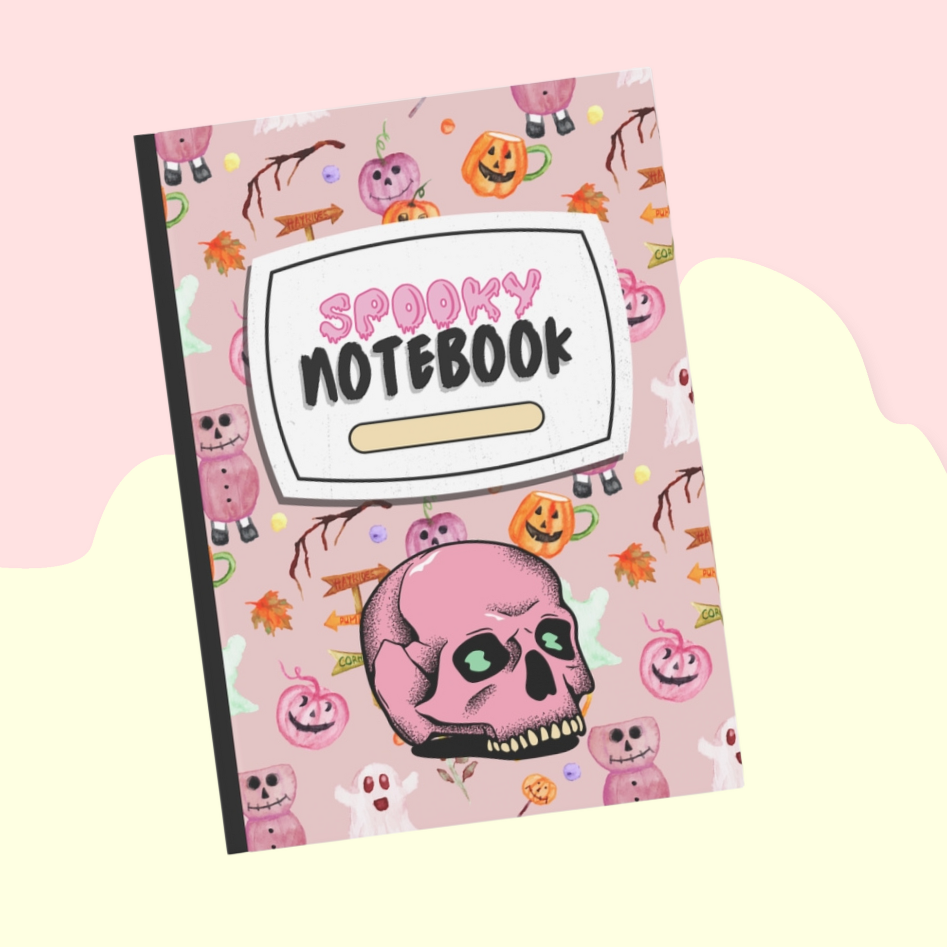 Spooky Note book - Hard cover notebook & Journal - Aurora Corner Shop