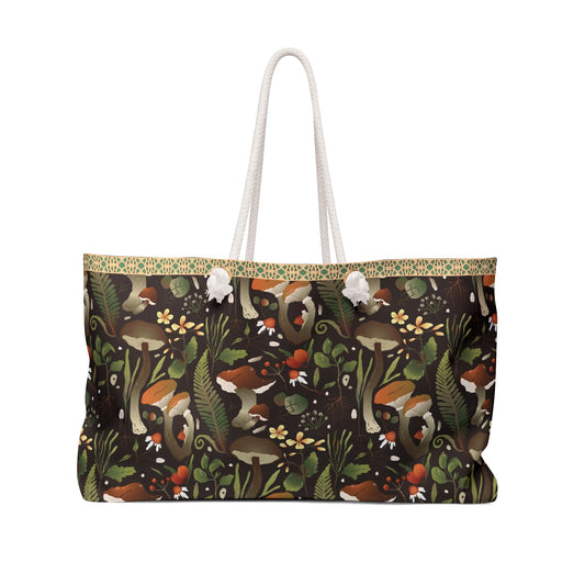 Fungi Cottagecore mushroom beach bag Weekender Bag Travel Bag For Trip Bag For Hospital Overnight Bag Mushroom Lover Gift For Her Birthday