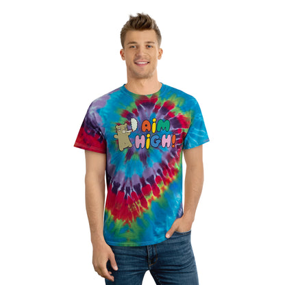 Aimhigh Tie-Dye Tee Stoner Shirt Cannabis Tshirt Aesthetic Weed Shirt festival wear Marijuana 420 Shirt Weed Lover Gift Stoner Girl Clothing