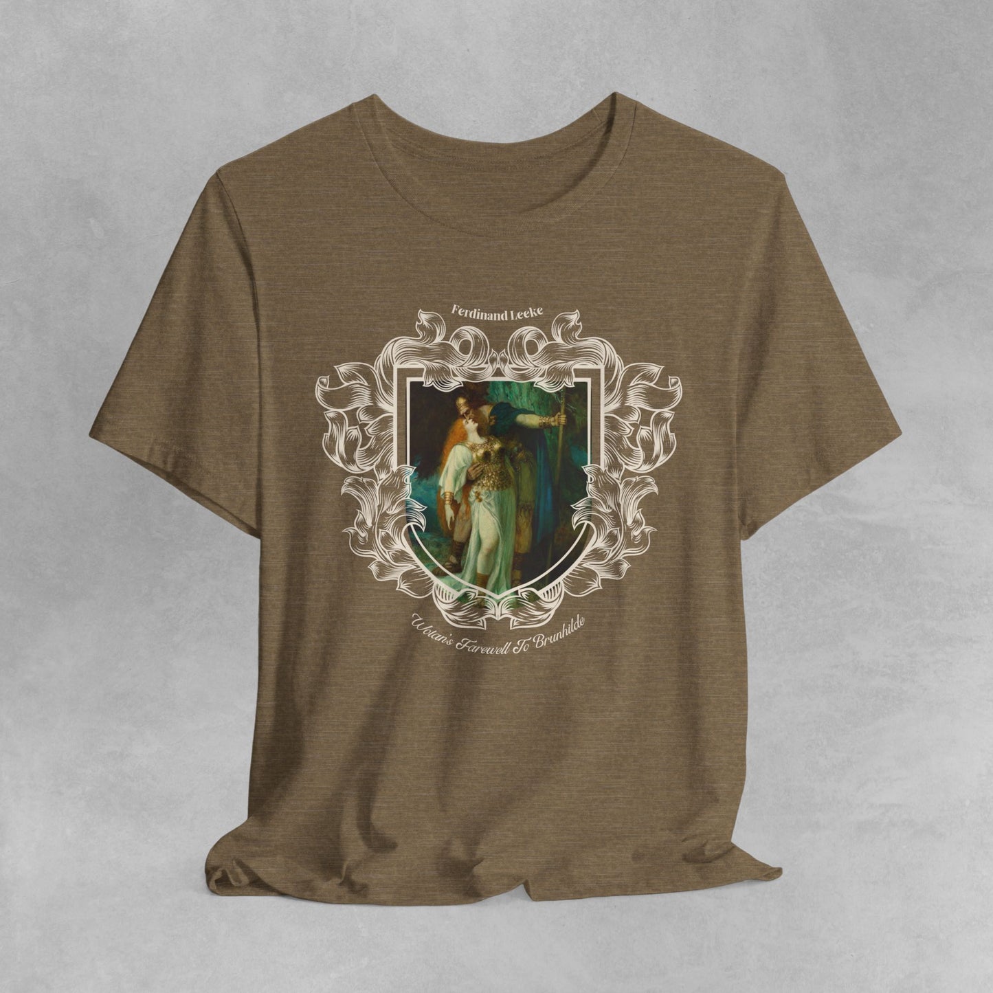 Ferdinand Leeke t-shirt - Myhtology tee shirt - Art History painting t shirt - Wotan and Brunnhilde Wagner Opera shirt Classical Art Shirt