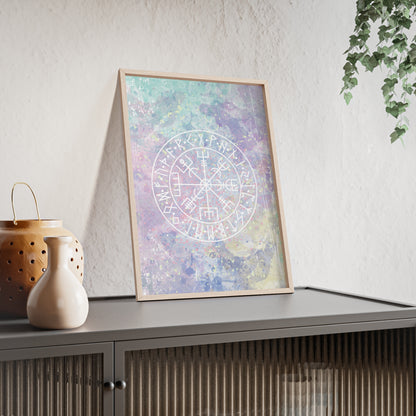 Nordic Tie Dye Posters with Wooden Frame - Inpired by the nordics and scandinavia