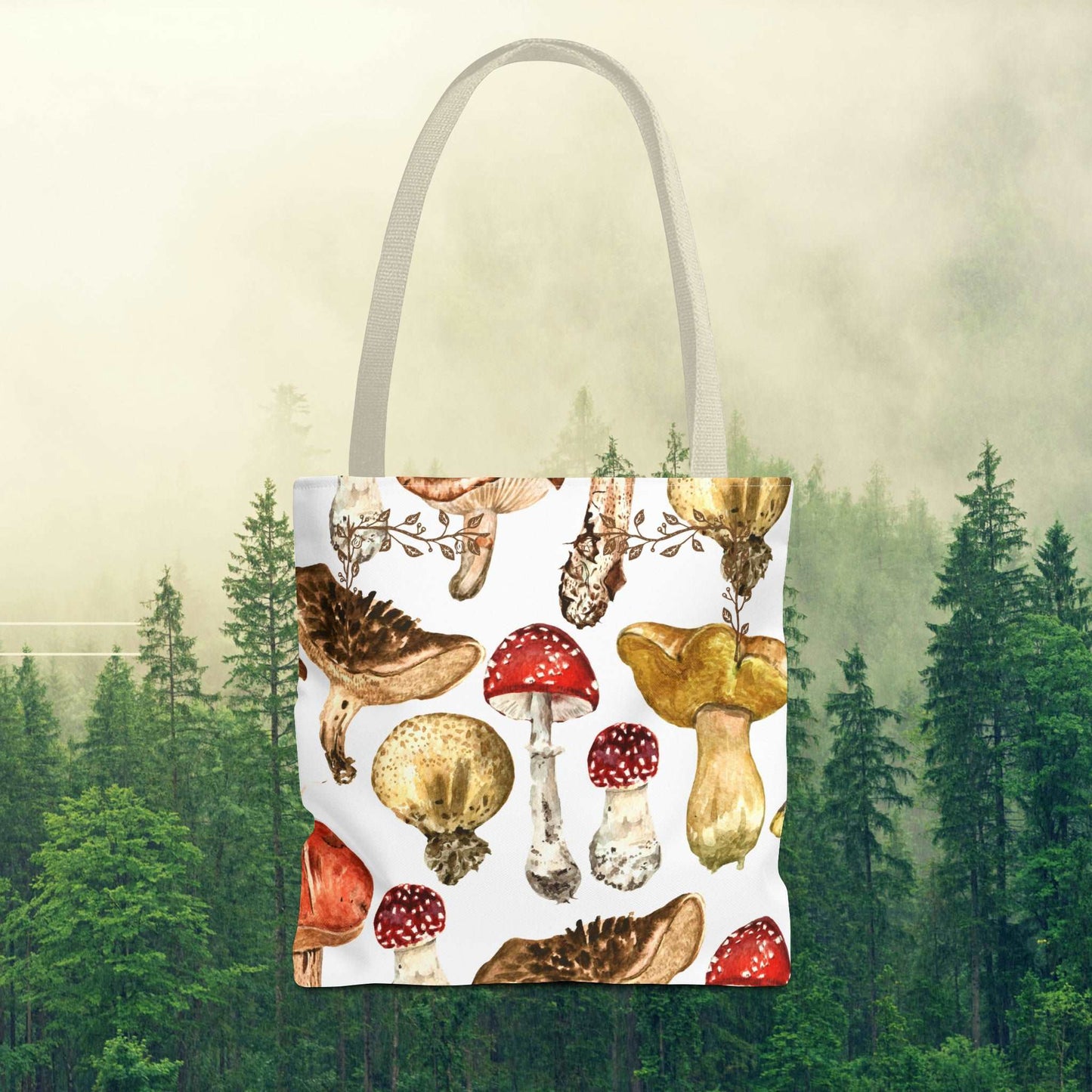 Fungi Tote Bag in white