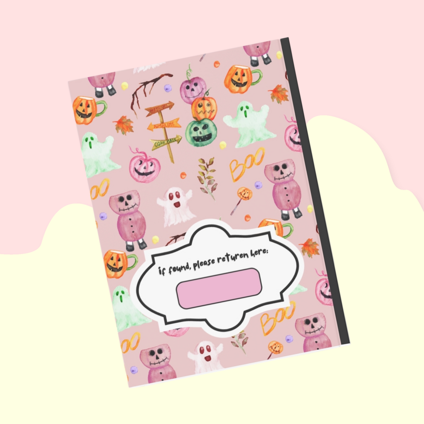 Spooky Note book - Hard cover notebook & Journal - Aurora Corner Shop