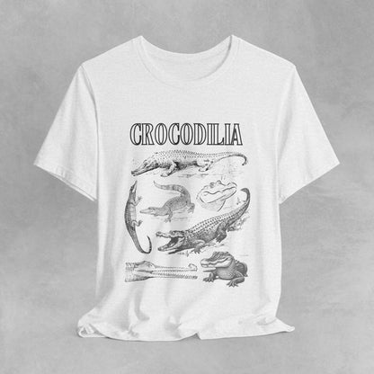 Crocodilia Herpetology t shirt, crocodile t shirt, alligator t shirt, gharial t shirt, lizard t shirt, vintage style zoology shirt animal