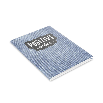 90's style denim Notebook with Puffy Covers - Demin style journal - retro inspired