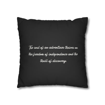 Adventure modern minimalist Pillow Home case Decor Decorative Pillow Case black pillow Cushion Cover Interior Decore Sofa Gift camping gift