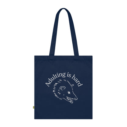 Adulting is hard possum Tote Bag Possum Mental Health Tote Bag Aesthetic Tote Bag Cute Animal Tote Bag Cool Tote Bag funny meme tote bag