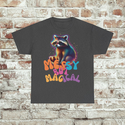 Messy but magical raccoon tshirt Trash Panda T Shirt, Unisex Raccoon T Shirt, Weird T Shirt, Funny T Shirt, Meme T Shirt, Funny Graphic Tee