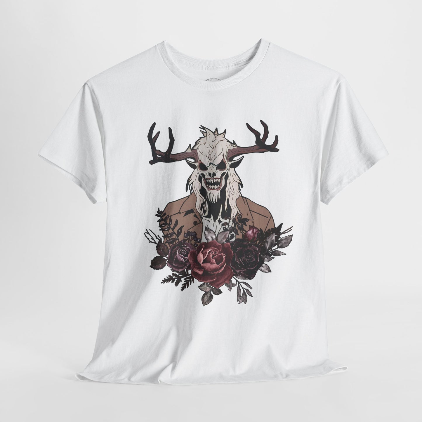 Wendigo tshirt Folkore Tshirt Horror Themed Unisex t-shirt Creepy Shirt Scary Shirt Weird Stuff Weird Shirts Naturecore Cryptid dark flower