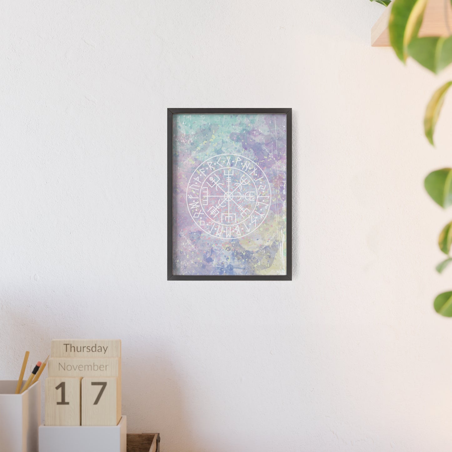 Nordic Tie Dye Posters with Wooden Frame - Inpired by the nordics and scandinavia