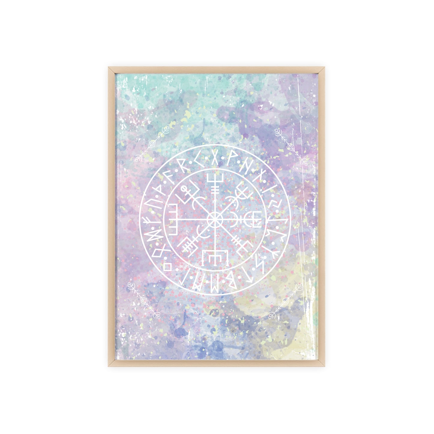 Nordic Tie Dye Posters with Wooden Frame - Inpired by the nordics and scandinavia