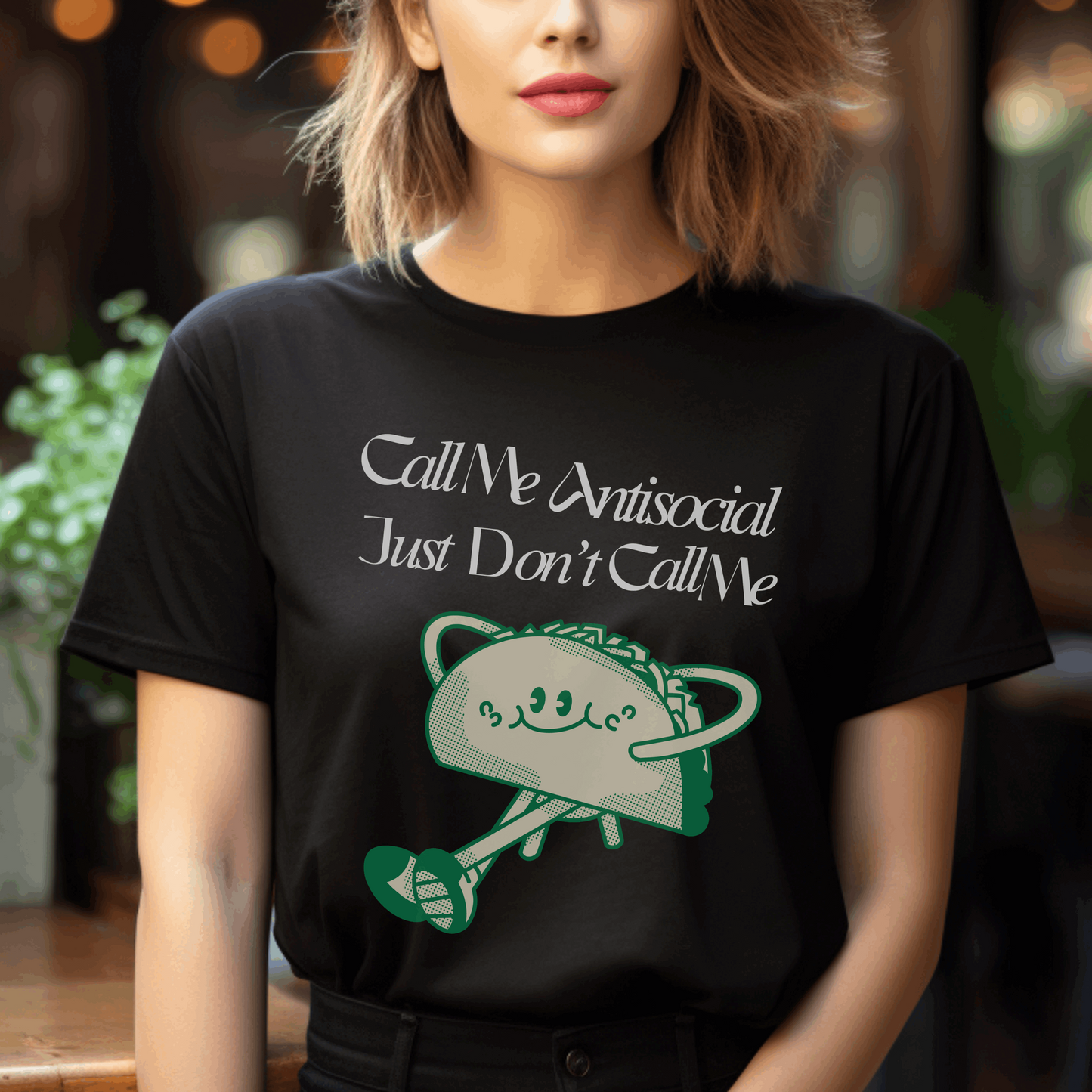 Call me Antisocial just don't call me tshirt- The Antisocial Taco t-shirt -  funny tshirt - meme shirt - Gift for introvert - Aurora Corner Shop