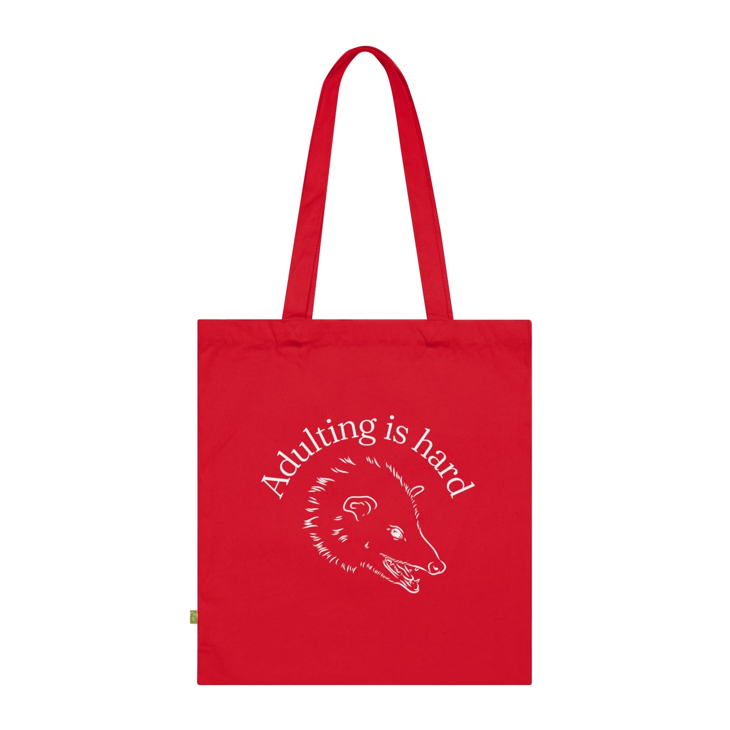 Adulting is hard possum Tote Bag Possum Mental Health Tote Bag Aesthetic Tote Bag Cute Animal Tote Bag Cool Tote Bag funny meme tote bag