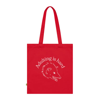 Adulting is hard possum Tote Bag Possum Mental Health Tote Bag Aesthetic Tote Bag Cute Animal Tote Bag Cool Tote Bag funny meme tote bag