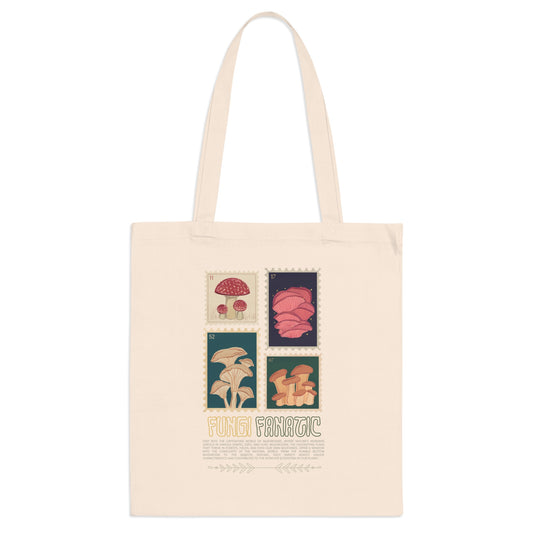 Fungi Fanatic Cotton Tote Bag - Aurora Corner Shop