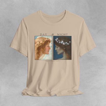 Edward Robert Hughes Day & Night Art Exhibition T Shirt Vintage Retro Gift Mens Womens Unisex  Graphic Tee Oversized Aesthetic Art tee shirt