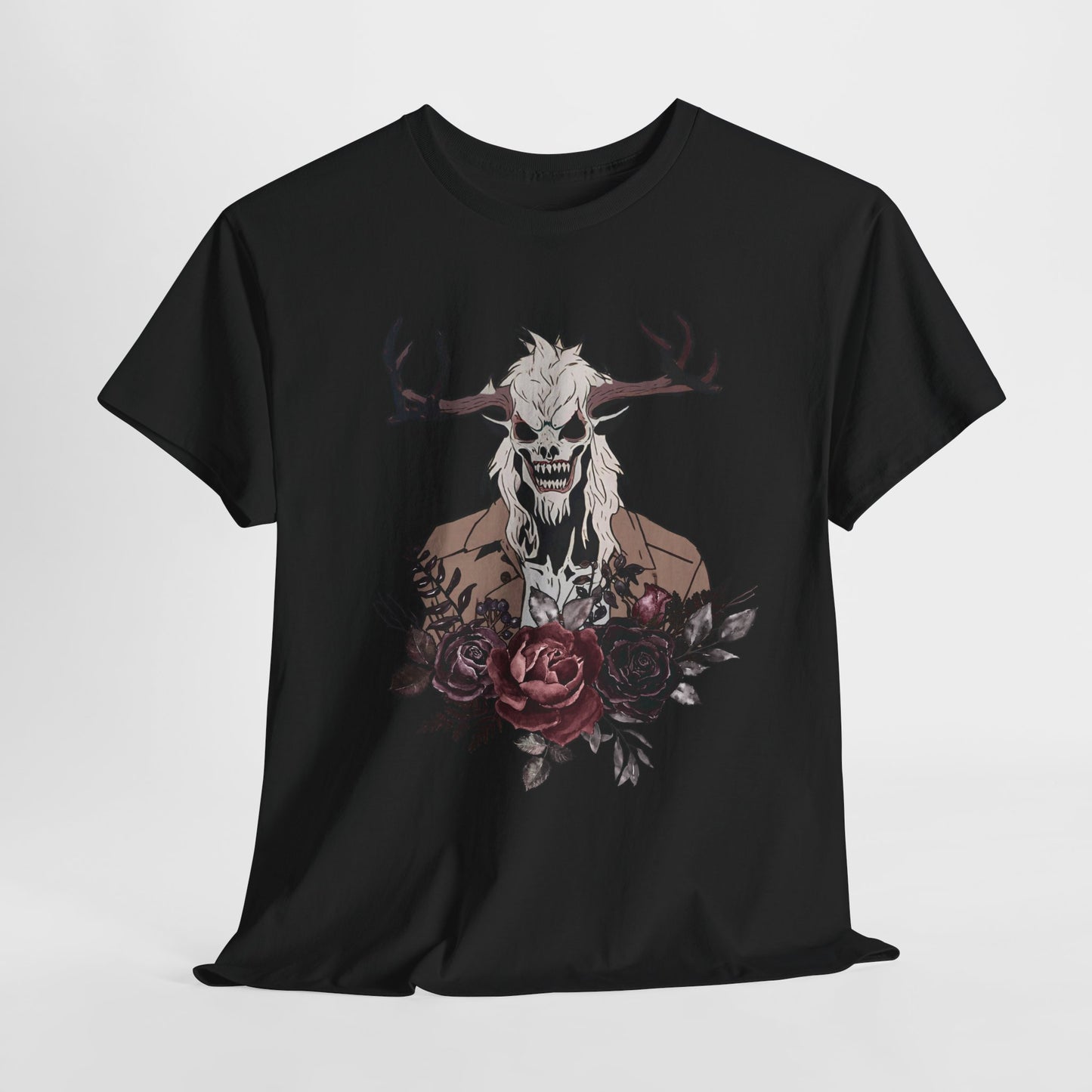 Wendigo tshirt Folkore Tshirt Horror Themed Unisex t-shirt Creepy Shirt Scary Shirt Weird Stuff Weird Shirts Naturecore Cryptid dark flower