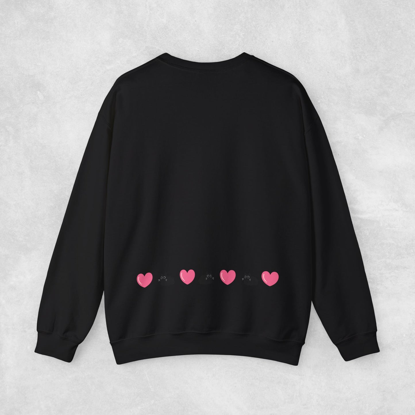 Time with spend with cats Crewneck Sweatshirt with heart design