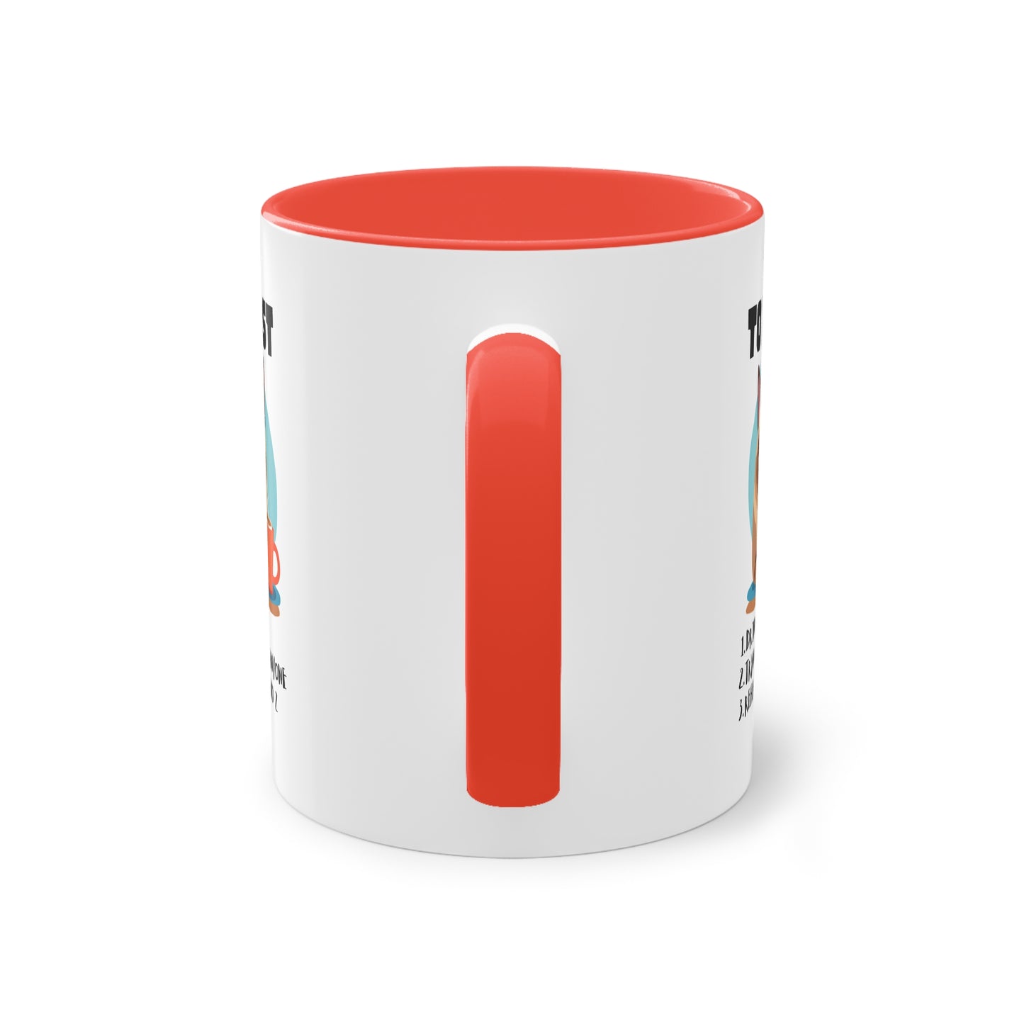 Kittys To do List - Two-Tone Coffee Mug - Cat mug