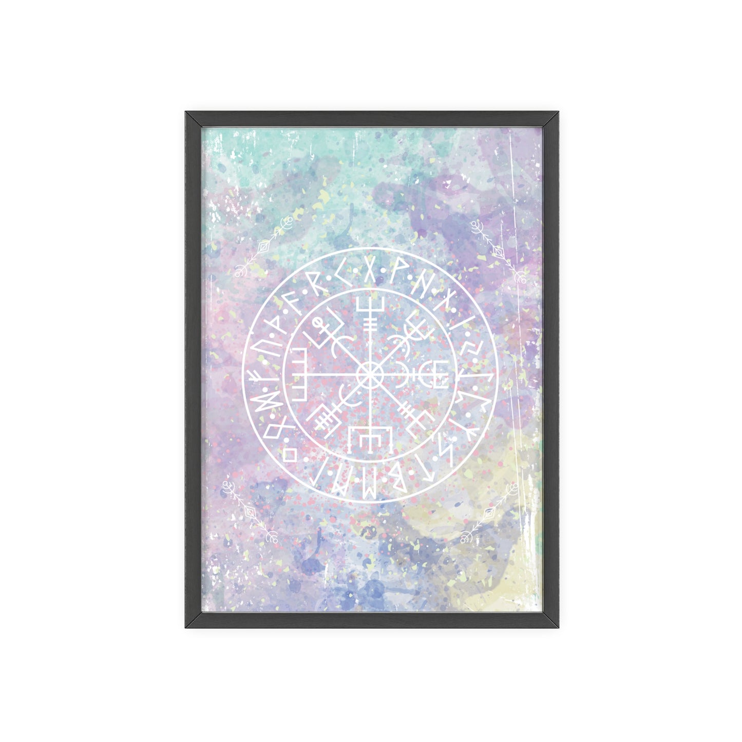 Nordic Tie Dye Posters with Wooden Frame - Inpired by the nordics and scandinavia